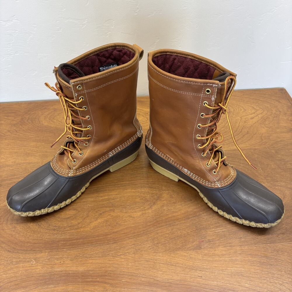 Vtg LL Bean Boots Mens 13 N Gore-Tex Thinsulate Insulated Duck Boots USA Made